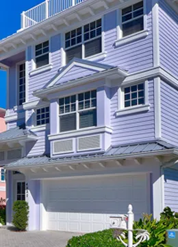 Purple coastal home